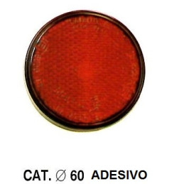 CATADIOTTRO ADESIVO ROSSO D.60